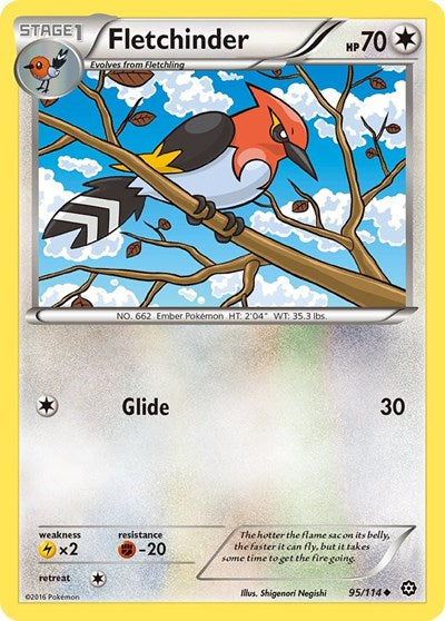 Fletchinder (XY - Steam Siege) Light Play