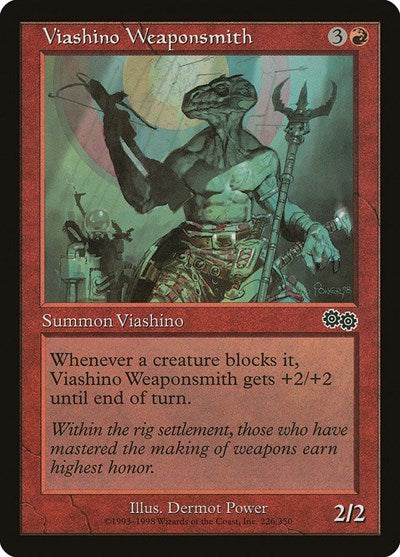 Viashino Weaponsmith (Urza's Saga) Light Play
