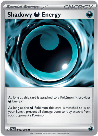 Shadowy Darkness Energy (ME05: Pitch Black) Light Play Holofoil
