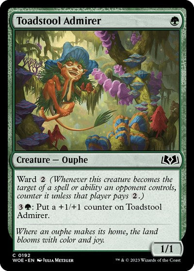Toadstool Admirer (Wilds of Eldraine) Light Play
