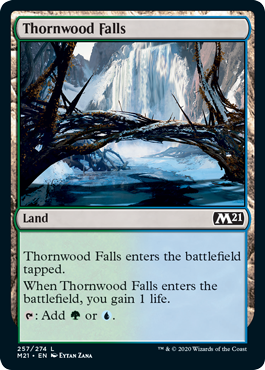 Thornwood Falls (Magic 2021 Core Set) Light Play Foil