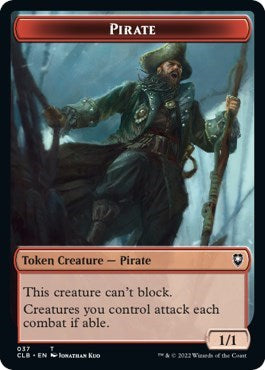 Pirate / Goblin Double-sided Token (Commander Legends: Battle for Baldur's Gate) Light Play