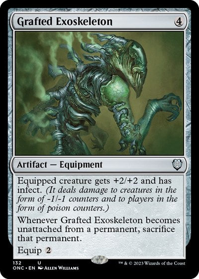 Grafted Exoskeleton (Commander: Phyrexia: All Will Be One) Light Play