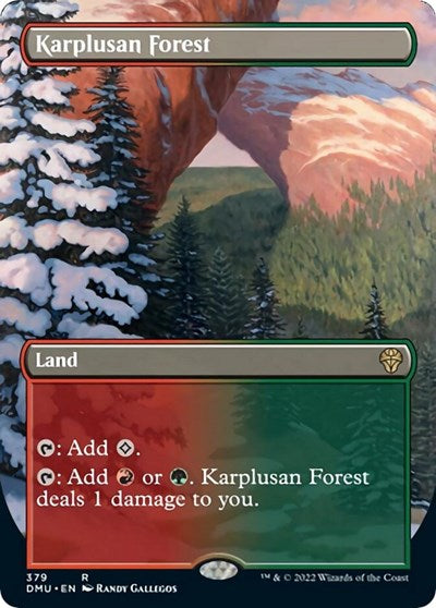 Karplusan Forest (Borderless) (Dominaria United) Near Mint Foil