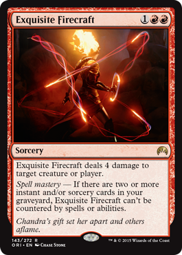 Exquisite Firecraft (Magic Origins) Light Play Foil