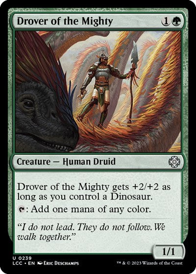 Drover of the Mighty (Commander: The Lost Caverns of Ixalan) Light Play