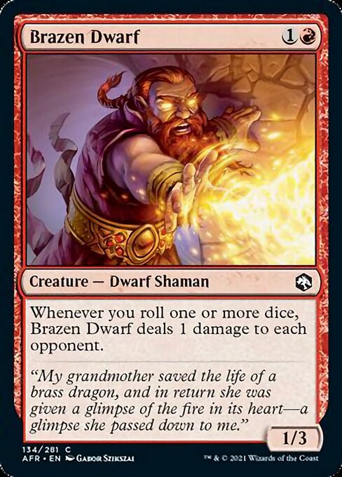 Brazen Dwarf (Adventures in the Forgotten Realms) Light Play Foil