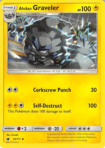 Alolan Graveler (SM - Crimson Invasion) Medium Play