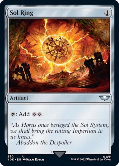 Sol Ring (250) (Universes Beyond: Warhammer 40K) Light Play