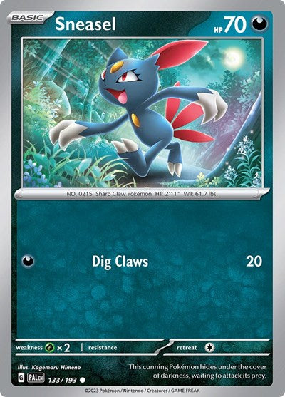Sneasel (SV02: Paldea Evolved) Light Play Reverse Holofoil