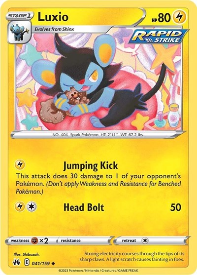 Luxio (41) (Crown Zenith) Light Play Reverse Holofoil