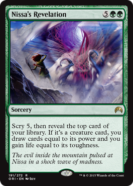 Nissa's Revelation (Magic Origins) Damaged / Poor