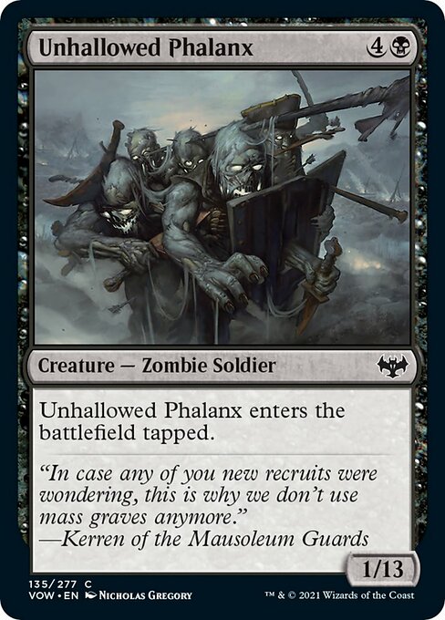 Unhallowed Phalanx (Innistrad: Crimson Vow) Light Play