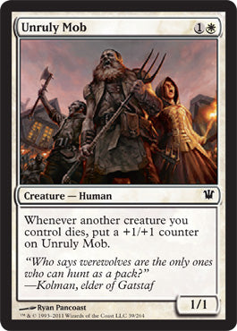Unruly Mob (Innistrad) Light Play