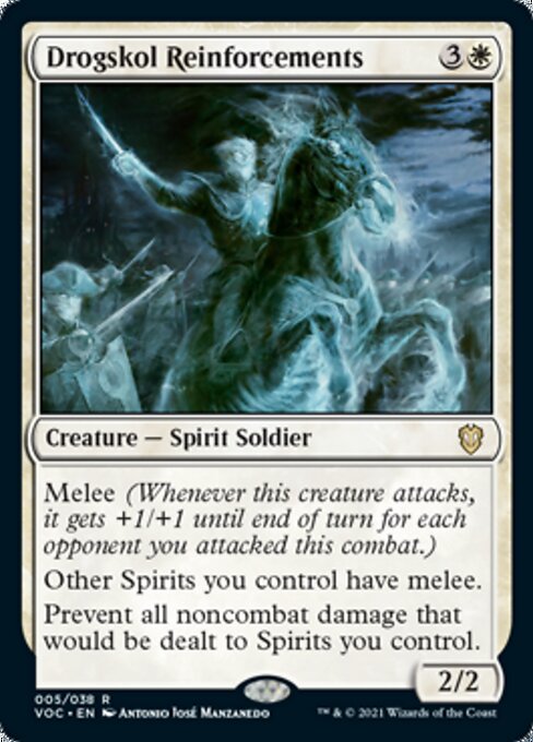 Drogskol Reinforcements (Commander 2021 Crimson Vow) Light Play