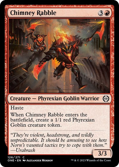 Chimney Rabble (Phyrexia: All Will Be One) Light Play Foil