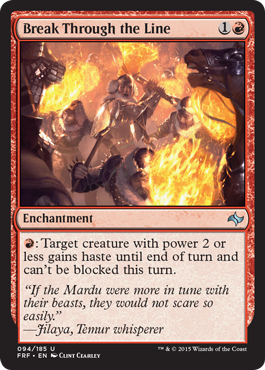 Break Through the Line (Fate Reforged) Light Play
