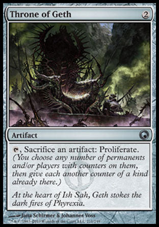 Throne of Geth (Scars of Mirrodin) Light Play