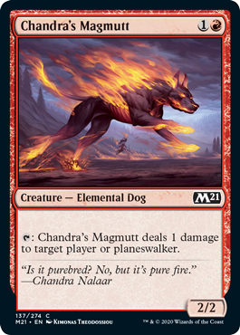Chandra's Magmutt (Magic 2021 Core Set) Light Play