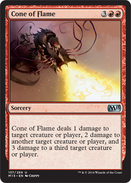 Cone of Flame (Magic 2015 Core Set) Light Play