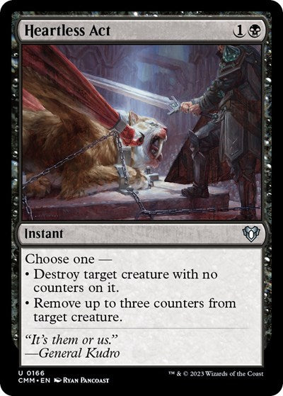 Heartless Act (Commander Masters) Light Play