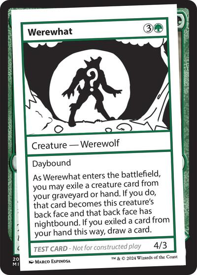 Werewhat (Mystery Booster 2 Playtest Cards) Light Play