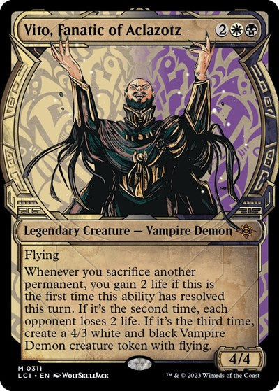 Vito, Fanatic of Aclazotz (Showcase) (The Lost Caverns of Ixalan) Light Play
