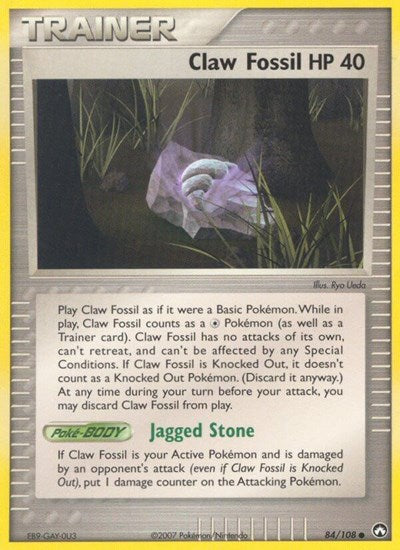 Claw Fossil (Power Keepers) Damaged / Poor