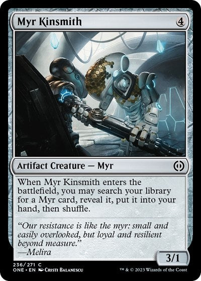 Myr Kinsmith (Phyrexia: All Will Be One) Light Play Foil