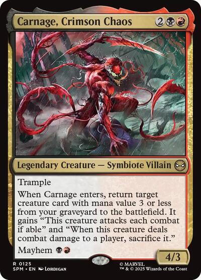 Carnage, Crimson Chaos (Marvel's Spider-Man) Light Play