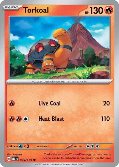 Torkoal (SV09: Journey Together) Light Play Reverse Holofoil