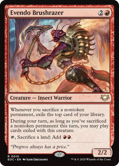 Evendo Brushrazer (Commander: Edge of Eternities) Light Play