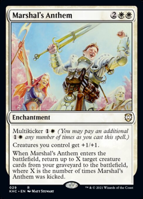 Marshal's Anthem (Commander 2021 Kaldheim) Light Play