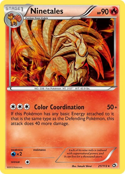 Ninetales (Legendary Treasures) Heavy Play