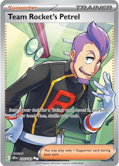 Team Rocket's Petrel - 226 (SV10: Destined Rivals) Light Play Holofoil