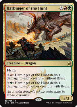 Harbinger of the Hunt (Dragons of Tarkir) Light Play