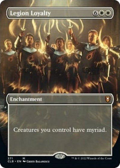 Legion Loyalty (Borderless) (Commander Legends: Battle for Baldur's Gate) Light Play