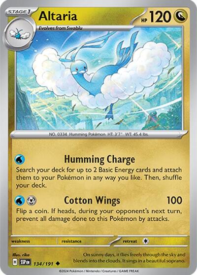 Altaria (SV08: Surging Sparks) Light Play