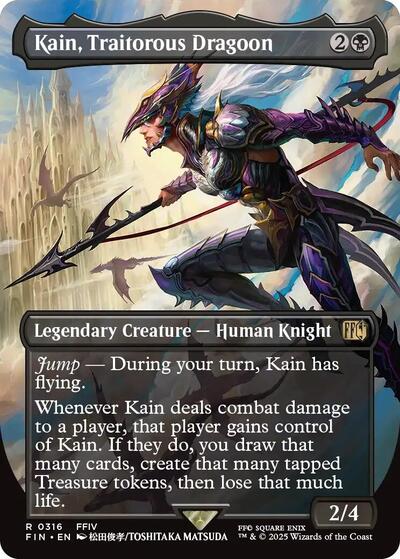 Kain, Traitorous Dragoon (Borderless) (Universes Beyond: FINAL FANTASY) Light Play
