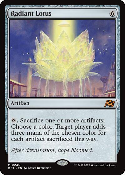Radiant Lotus (Aetherdrift) Light Play Foil