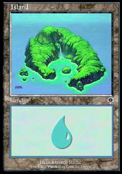 Island (338) (Invasion) Heavy Play