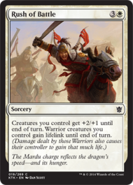 Rush of Battle (Khans of Tarkir) Light Play