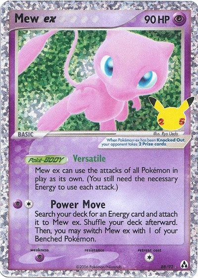 Mew ex (Celebrations: Classic Collection) Light Play Holofoil
