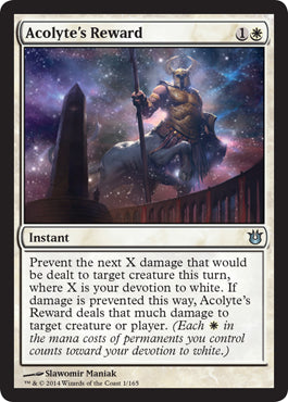 Acolyte's Reward (Born of the Gods) Light Play Foil