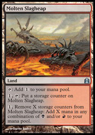 Molten Slagheap (Commander) Light Play