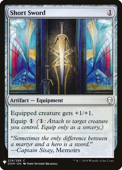 Short Sword (Mystery Booster) Light Play