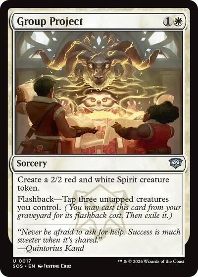 Group Project (Secrets of Strixhaven) Light Play Foil