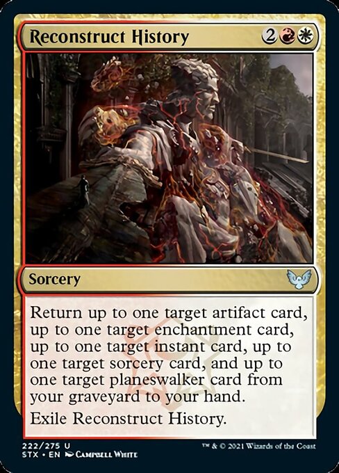 Reconstruct History (Strixhaven) Light Play Foil