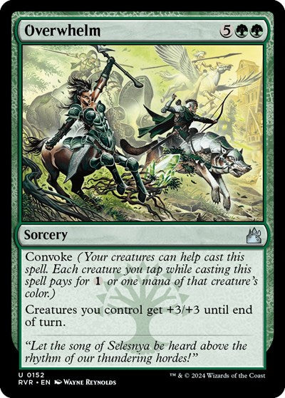 Overwhelm (Ravnica Remastered) Light Play Foil