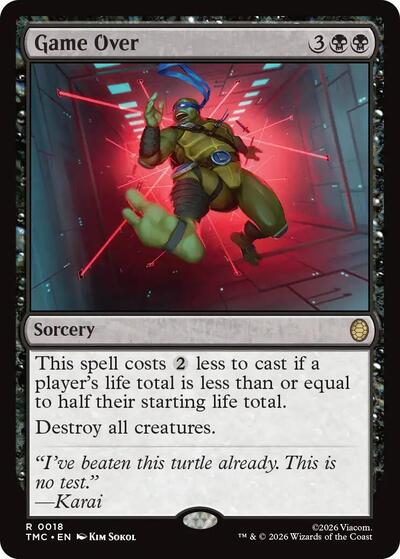 Game Over (Commander: Teenage Mutant Ninja Turtles) Light Play